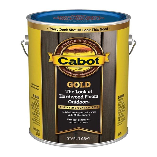 Homestead 1 gal Gold Low VOC Starlit Gray Varnish Stain, 4PK HO3313816 - main